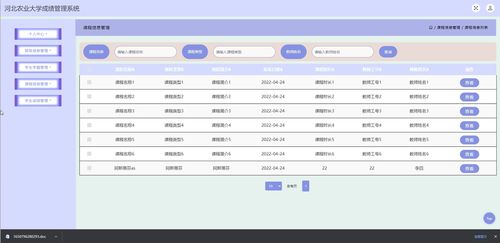 河北农业大学成绩管理系统（SSM架构）设计与实现
