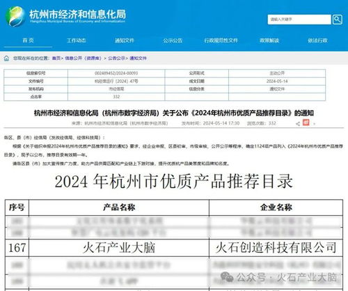 火石创造“产业大脑” 从精准匹配到系统服务的数智范式——入选2024年杭州市优质产品推荐目录与“中能魔力”案例剖析